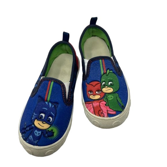 Boys/Girls Canvas Slip On Sneakers from PJ Masks - Size 10 - Picture 2 of 7